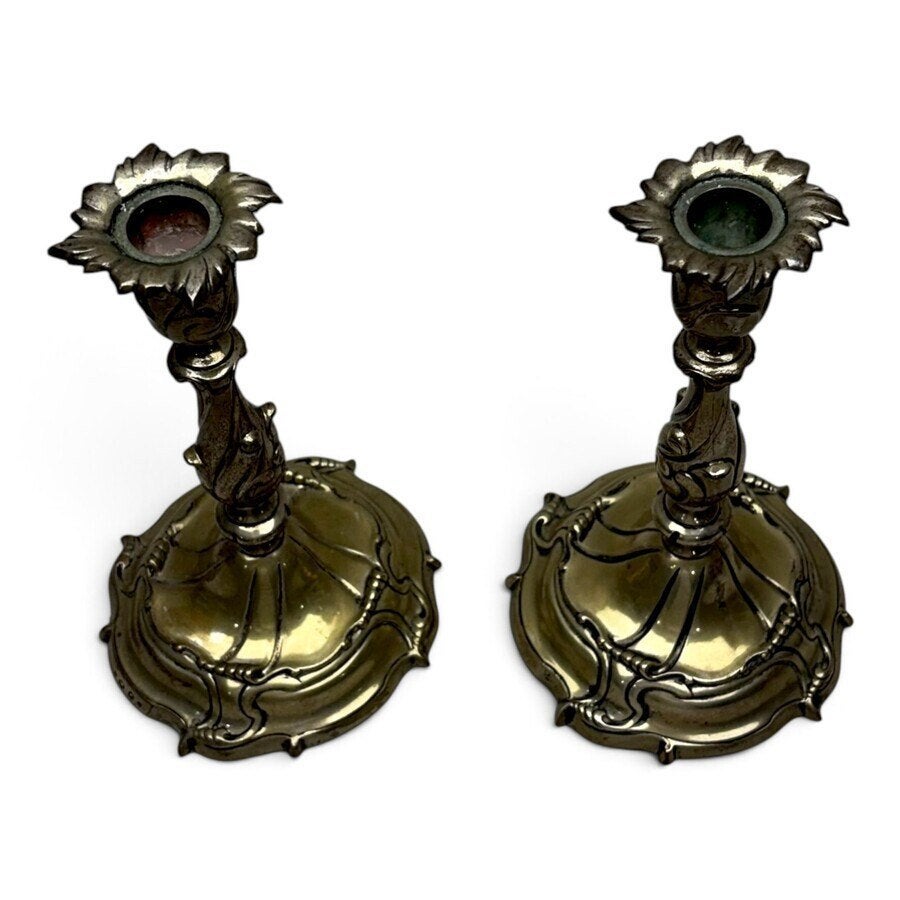 2 x Begeer Neoclassicistische Stijl Kandelaars [ Zilver ], Ophalen of Verzenden, Koper of Brons