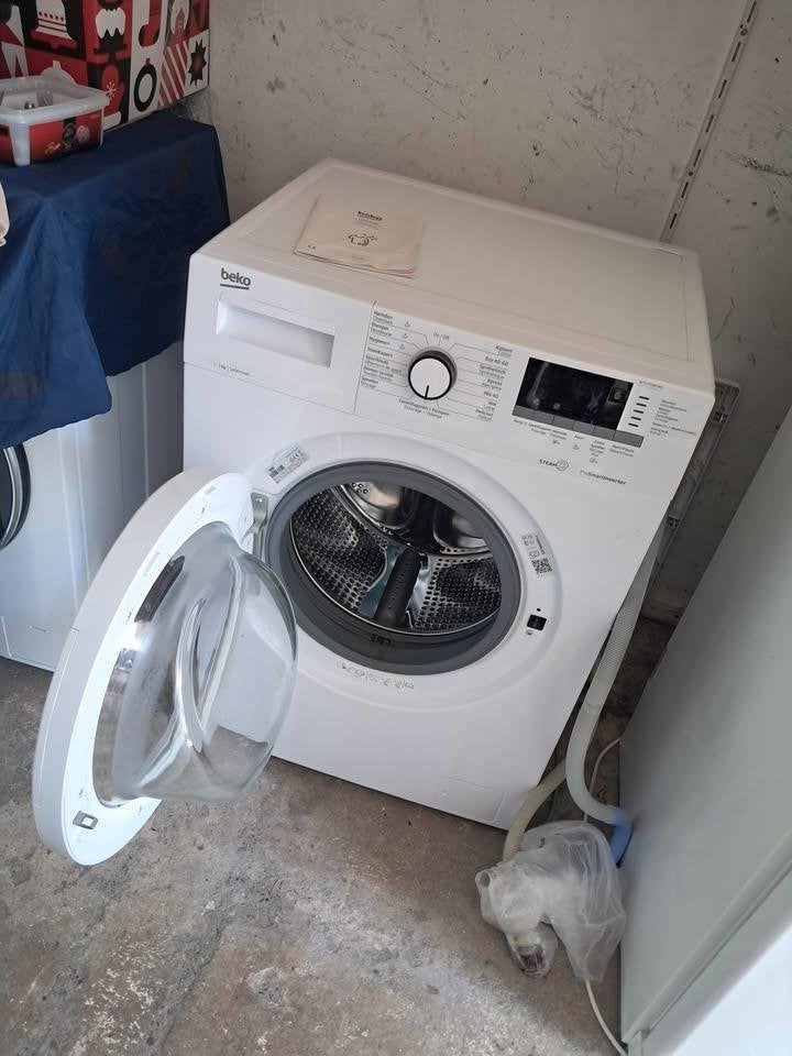 Beko WTV7724XSW1 Wasmachine - 7kg , SteamCure, Witgoed en Apparatuur, Wasmachines, Ophalen, Zo goed als nieuw, Voorlader, 85 tot 90 cm