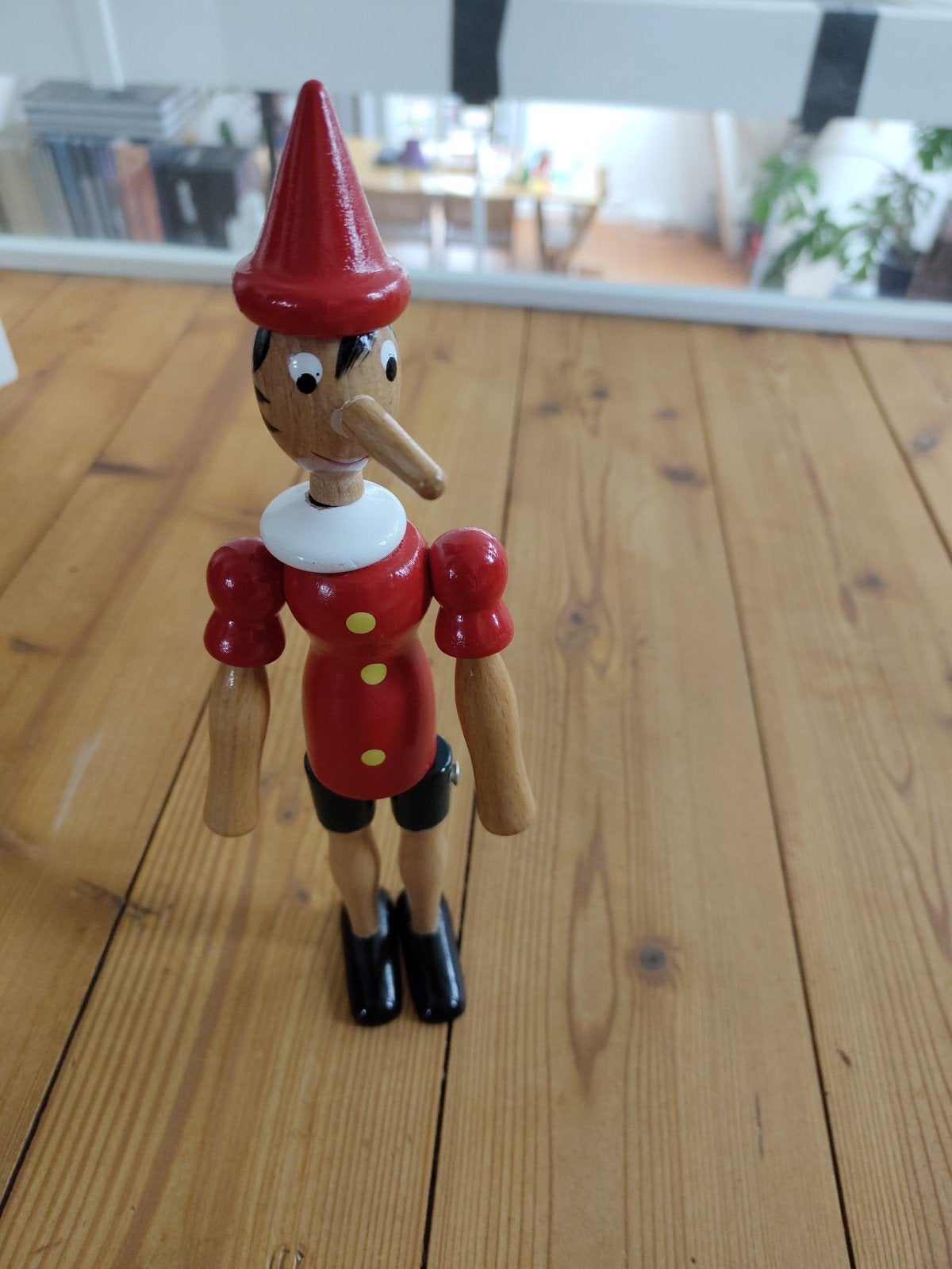 Houten Pinokkio Figuur - Klassiek Speelgoed, Kinderen en Baby's, Speelgoed | Houten speelgoed, Ophalen, Zo goed als nieuw, Overige typen
