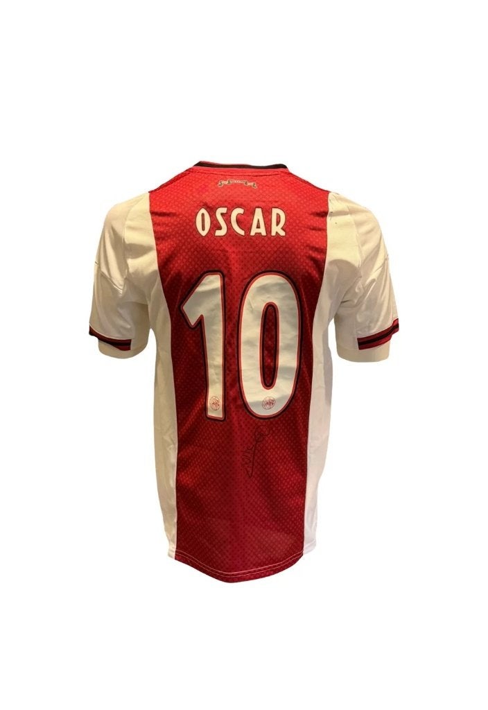 Oscar Gloukh AFC Ajax 25/26 gesigneerd thuis Shirt, Verzamelen, Soccersignings.nl, Shirt, Ophalen of Verzenden, Zo goed als nieuw