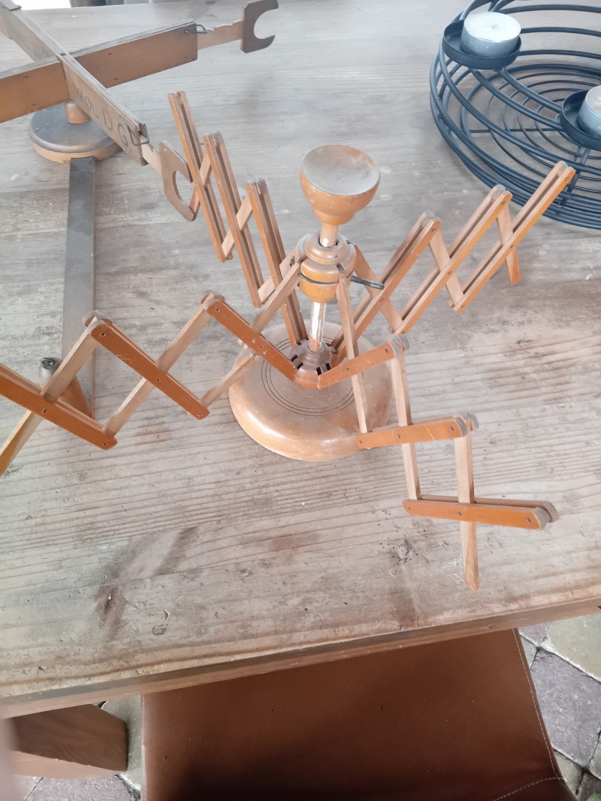 Vintage wolmolen / wolwinder - Katje, Hobby en Vrije tijd, Ophalen, Gebruikt, Breien of Haken, Overige typen