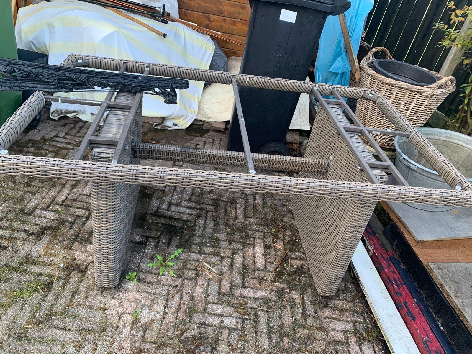 Tuintafel onderstel, Tuin en Terras, Ophalen, Zo goed als nieuw, Hout