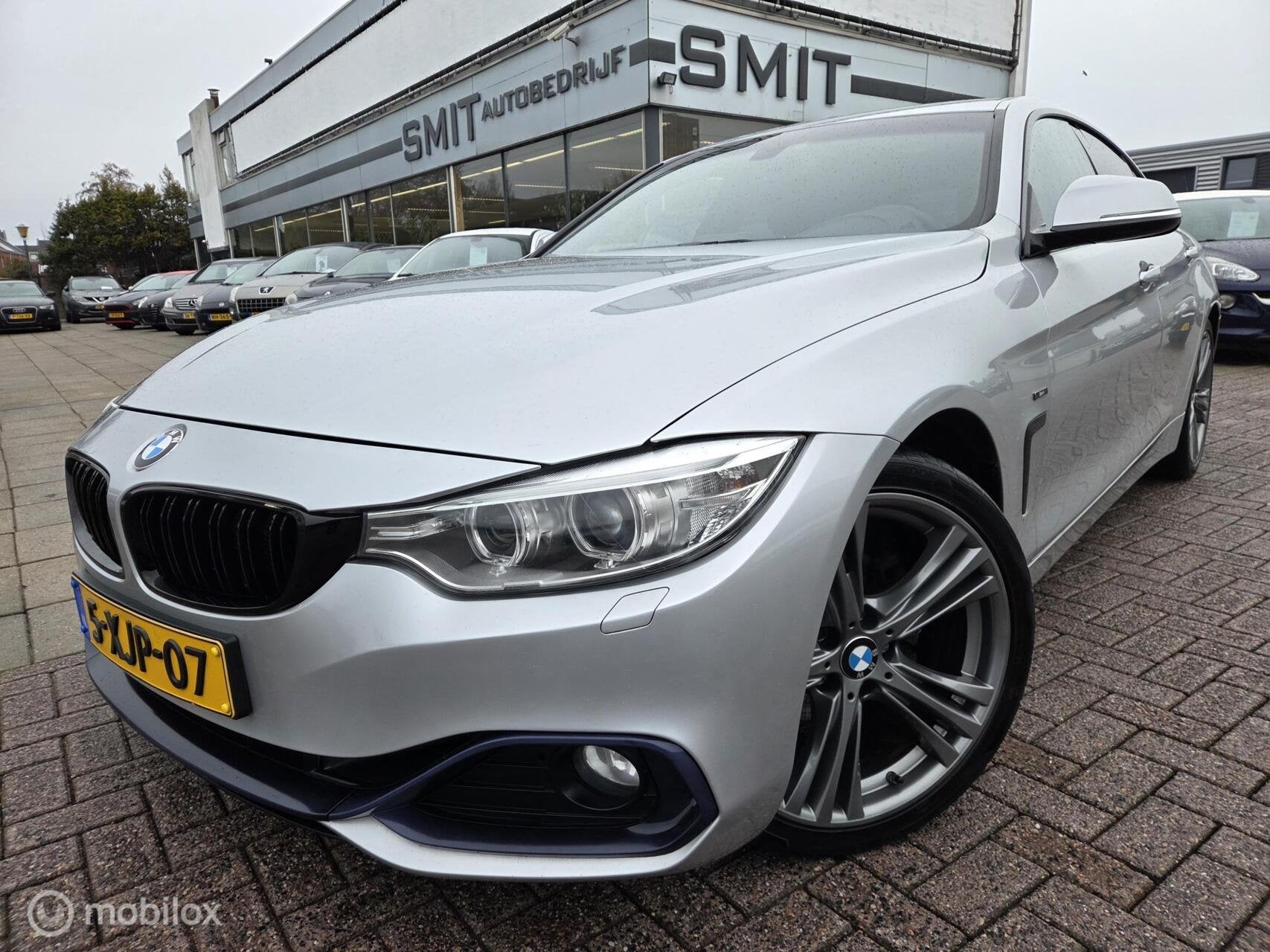 BMW 4-serie Gran Coupé 420i Sport Line Leder/Nav/Xenon/NLAu, Auto's, Automaat, Achterwielaandrijving, Gebruikt, 4 cilinders