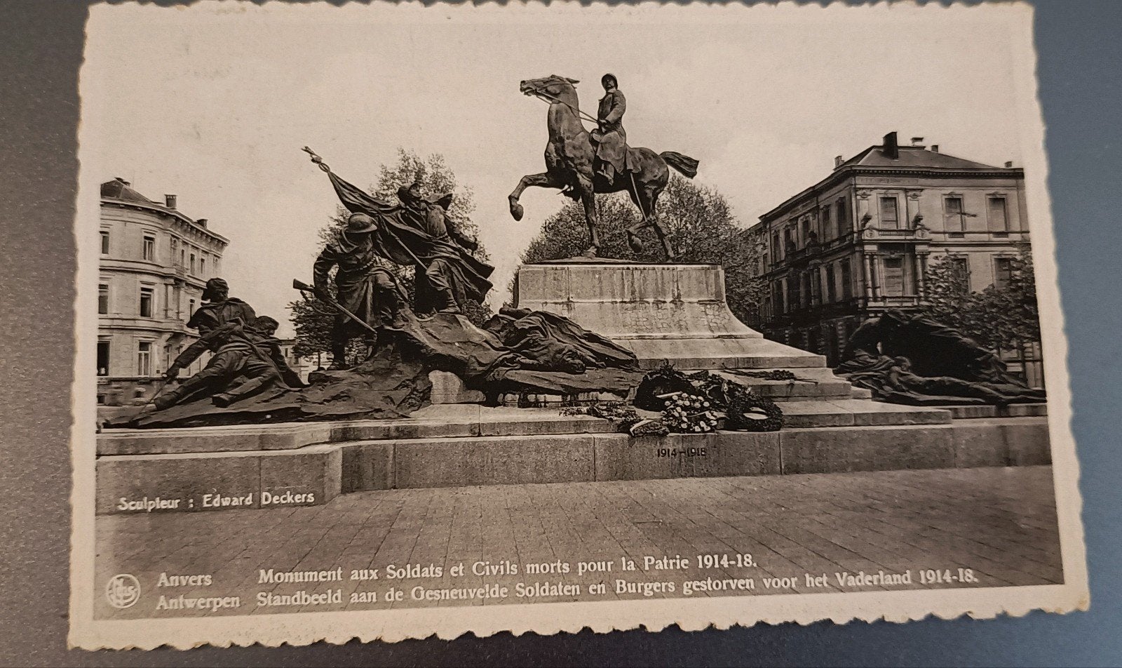 Antwerpen / Anvers 1939 monument 1914/1918, Ophalen of Verzenden, 1920 tot 1940, Gelopen, Antwerpen
