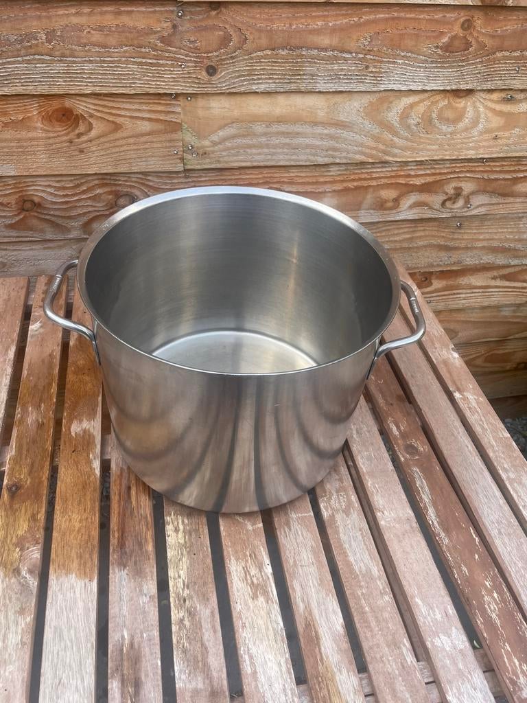 WAGNER KOOKPAN HOOG 27 breed 32 cm GAS, Ophalen of Verzenden, Zo goed als nieuw, Rvs
