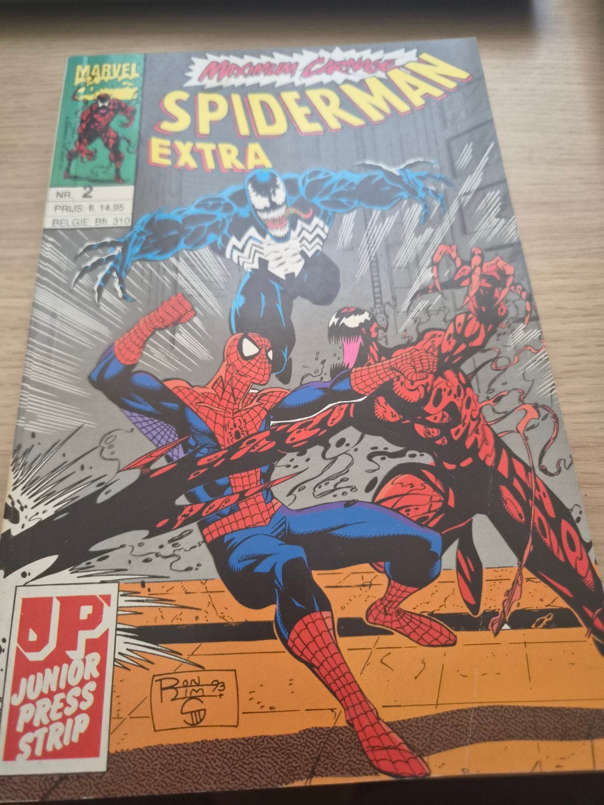 Spider-Man Extra Maximum Carnage Nr. 2 (1993), Eén stripboek, Ophalen of Verzenden, Gelezen, Diverse (Marvel Comics)
