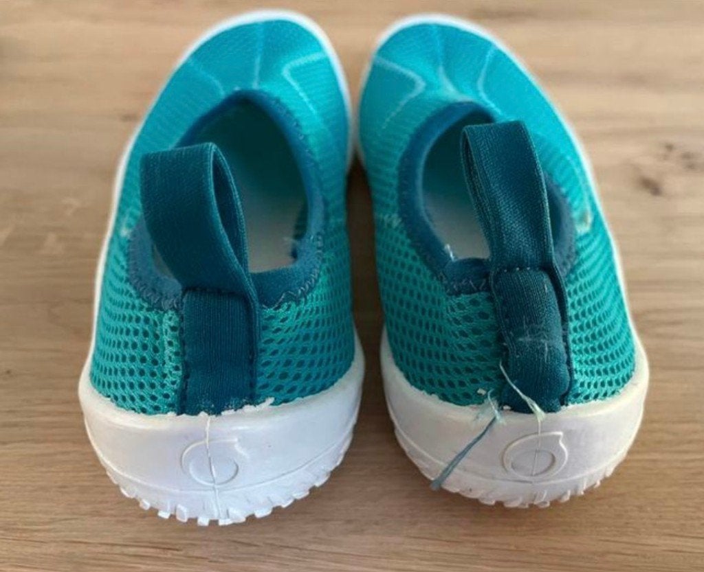 Waterschoenen kinderen Aquashoes 100 turquoise – maat 34, Ophalen, Zo goed als nieuw, Kind, Zeil- of Surfschoenen