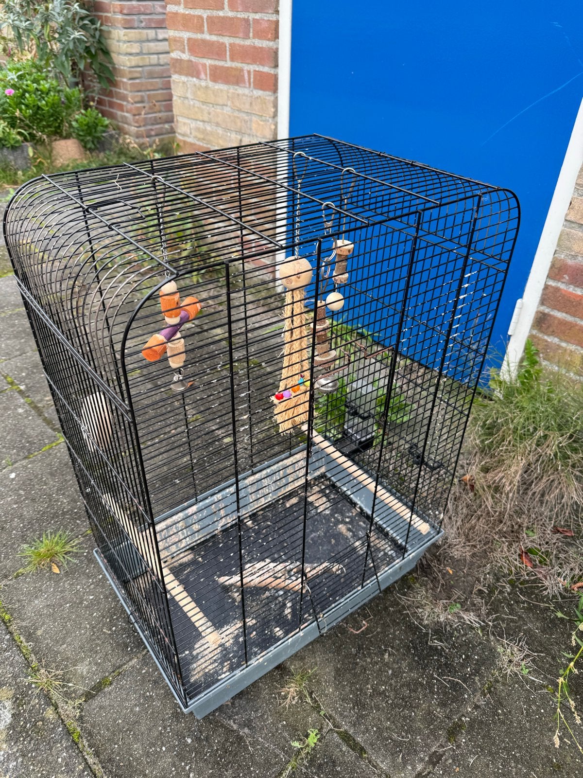 Vogelkooi met benodigheden, Dieren en Toebehoren, Ophalen, Gebruikt, Vogelkooi