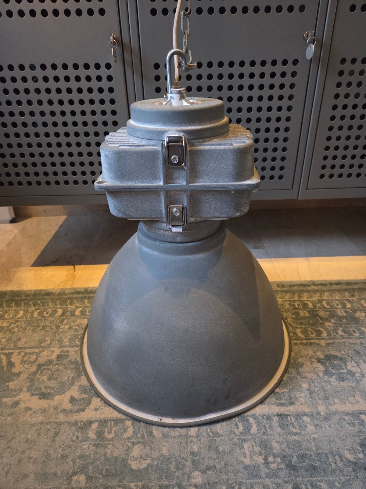 Industriële hanglamp - Vintage fabriekslamp, Ophalen, Gebruikt