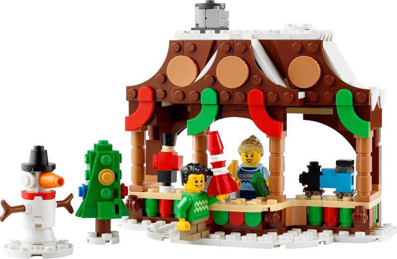 Lego | Winter | Kerst | Winterse marktkraam | 40602, Inclusief instructies, Lego, Gebruikt, Overige thema's