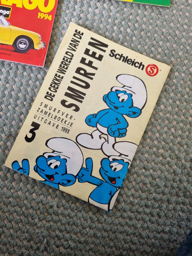 Vintage Smurfen Schleich Catalogus Boekje Jaren '90, Verzamelen, Smurfen, Ophalen of Verzenden