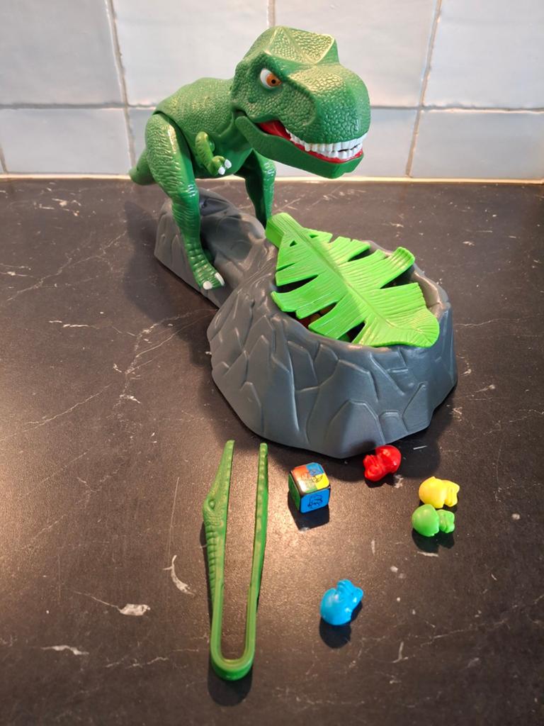 Dino Spel: Pik de Eieren, Pas Op voor de Dino!, Ophalen of Verzenden