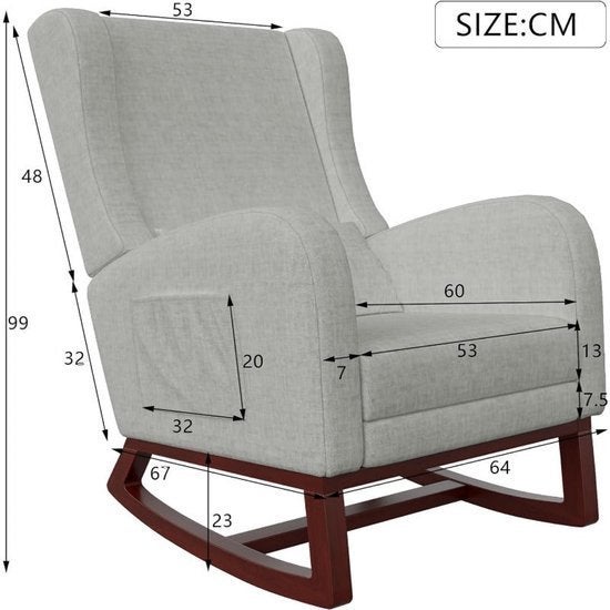 Schommelstoel – Fauteuil – Relaxstoel – Loungestoel, Corvance B.V., Verzenden, Nieuw, Corvancebol@gmail.com