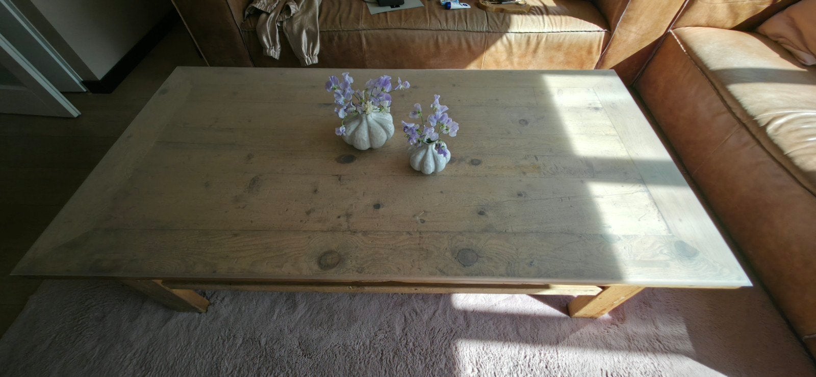 prachtige grote salontafel, Ophalen, 50 tot 100 cm, Zo goed als nieuw, 150 tot 200 cm