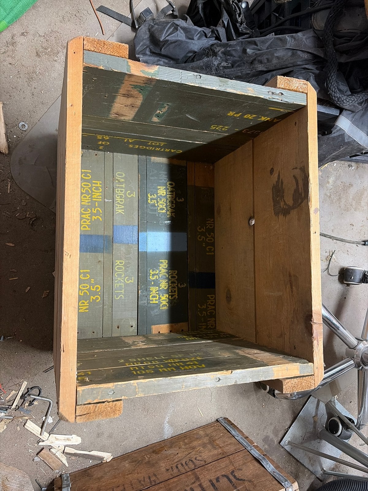 5x Houten kist 38x40x50 cm - Opslag en decoratie, Ophalen, Gebruikt, Minder dan 50 cm, 50 cm of meer