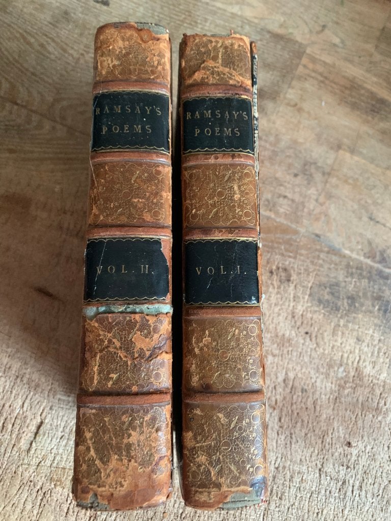 The poems of Allan Ramsay 1800 2 delen leren banden, Ophalen of Verzenden