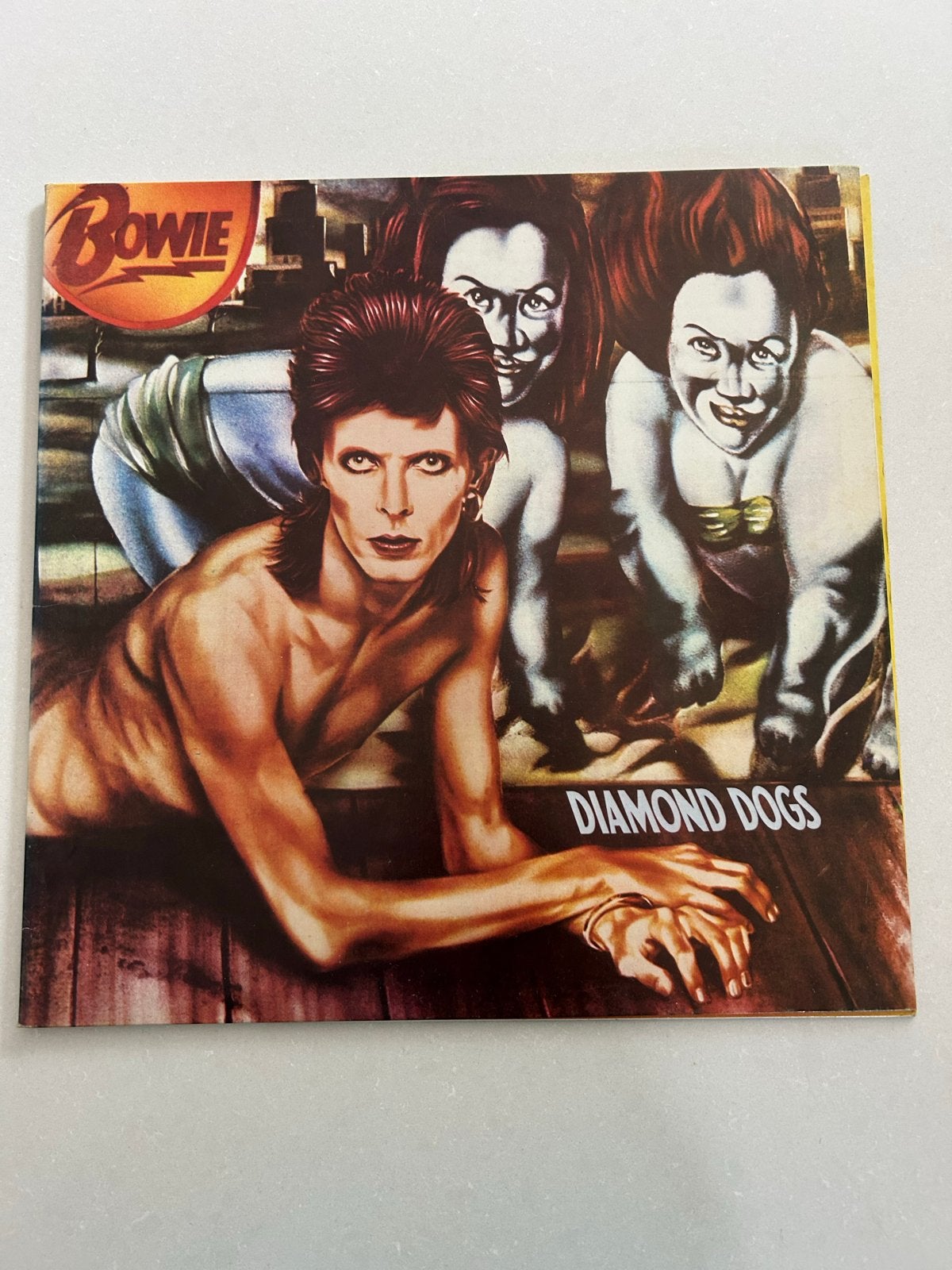 David Bowie - Diamond Dogs LP (Zonder krassen), Ophalen of Verzenden, 1970 - 1979, Zo goed als nieuw, 12 inch