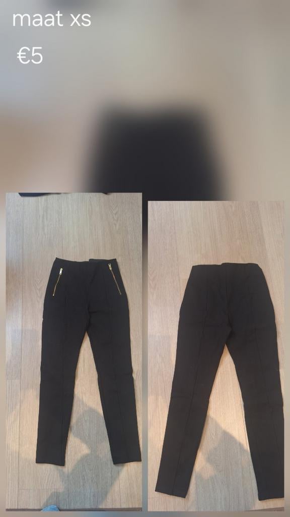 Zwarte pantalon, Kleding | Dames, Leggings, Maillots en Panty's, Legging, Maat 36/38 (S), Zwart, Ophalen of Verzenden