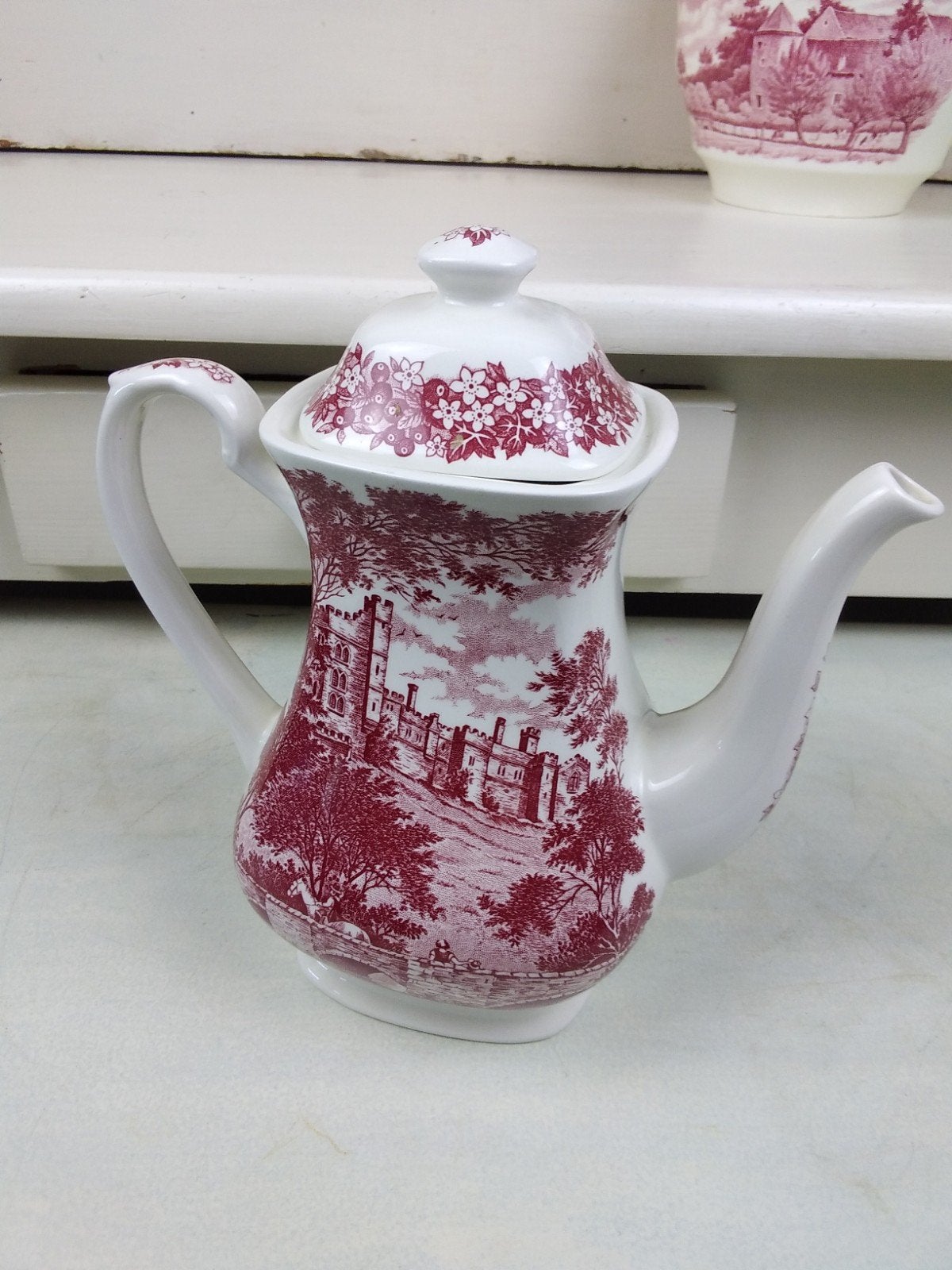 Vintage Engelse koffiepot - Haddon Hall, Meakin England, Ophalen of Verzenden