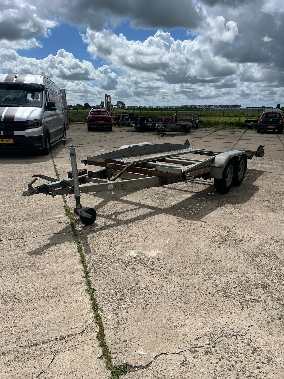autotransporter aanhangwagen kantelbaar, Auto diversen, Aanhangers en Bagagewagens, Ophalen, Gebruikt