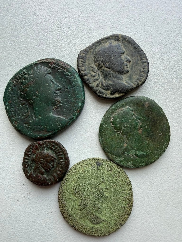 Lot romeinse munten 5 stuks, Ophalen of Verzenden, Buitenland, Munten
