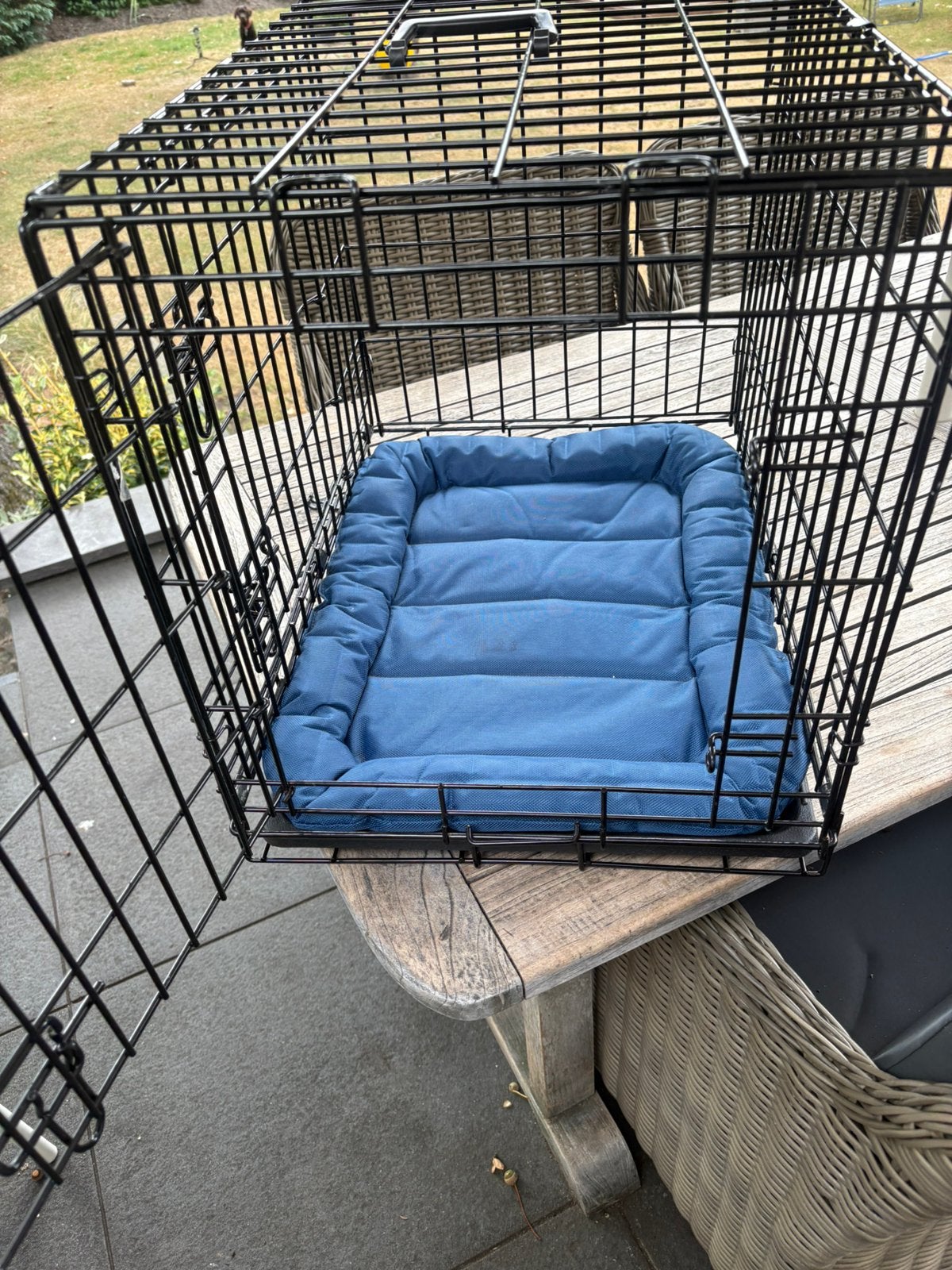 Bench als nieuw opklapbare, Dieren en Toebehoren, Hondenhokken, Ophalen of Verzenden, Zo goed als nieuw, Minder dan 75 cm, Minder dan 65 cm