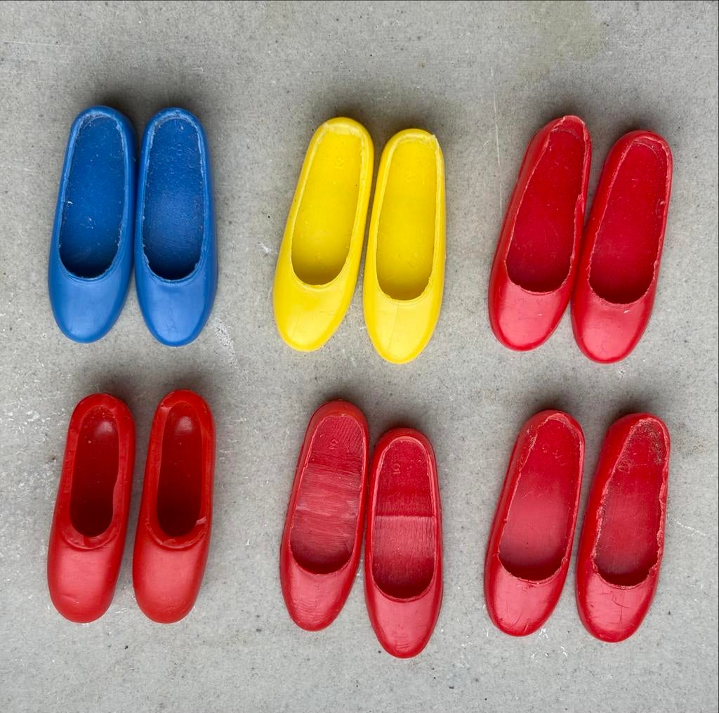 6 x Mattel 60s Skipper schoentjes - Japan, Ophalen of Verzenden, Zo goed als nieuw, Accessoires