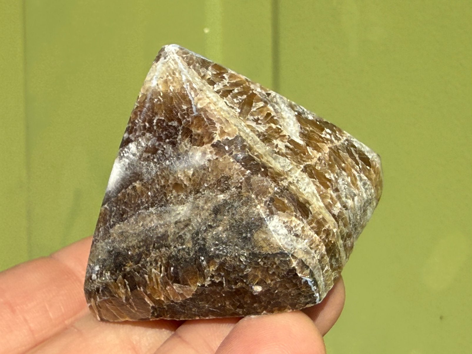 Aragoniet pyramide mineralen, Ophalen of Verzenden, Mineraal