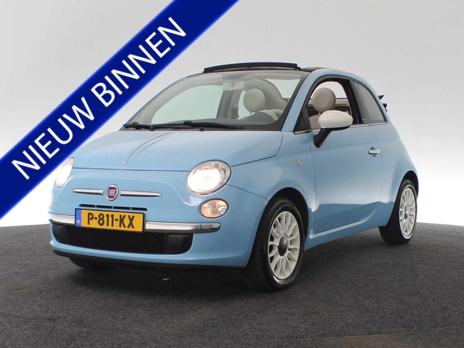 Fiat 500C 1.2 Lounge, Airconditioning (bj 2013), Auto's, Fiat, Voorwielaandrijving, Euro 5, Gebruikt, 4 cilinders