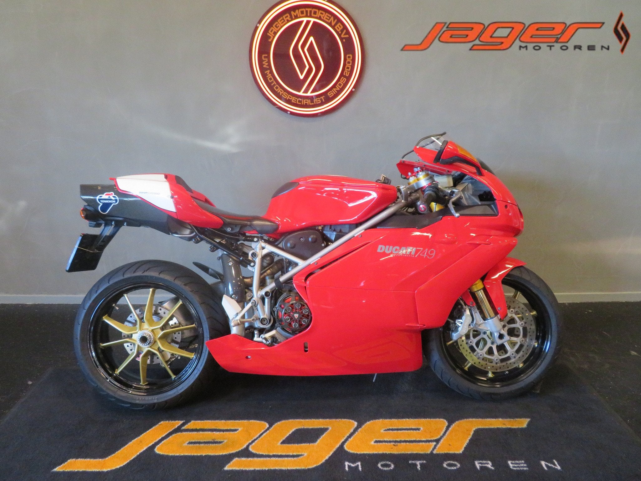 Ducati 749 S SUPER STRAK! TERMIGNONI (bj 2003), Super Sport, Gebruikt, Bedrijf