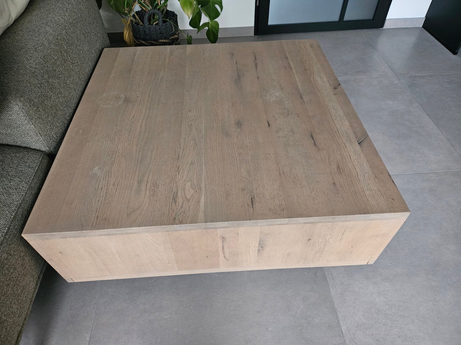 Salontafel 100x100 cm, Huis en Inrichting, Ophalen, Gebruikt, Vierkant, 5 – 50