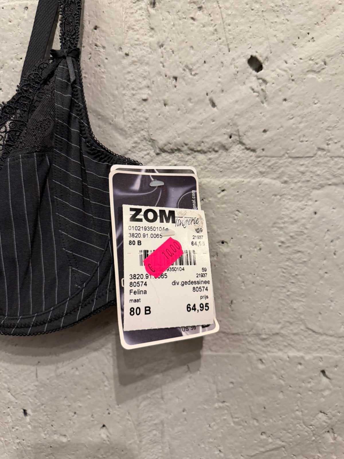 Felina bh 40/ 80B NIEUW!! Nu €10, Ophalen of Verzenden, Zwart, BH