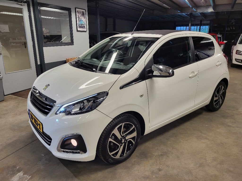 Peugeot 108 1.0 E-VTI Allure Top! Cabrio 5-Drs. bj.2019 Wit, Auto's, Peugeot, Voorwielaandrijving, Stof, 4 stoelen, Origineel Nederlands
