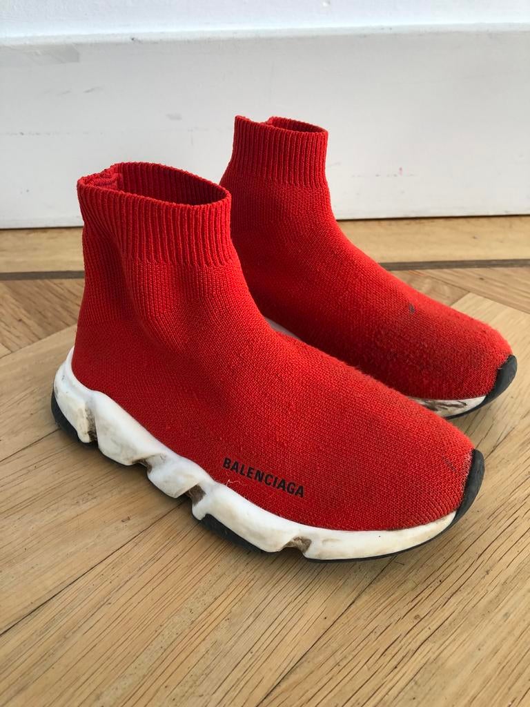 Balenciaga Sneakers Rood maat 25-26, Ophalen of Verzenden, Gebruikt, Schoenen