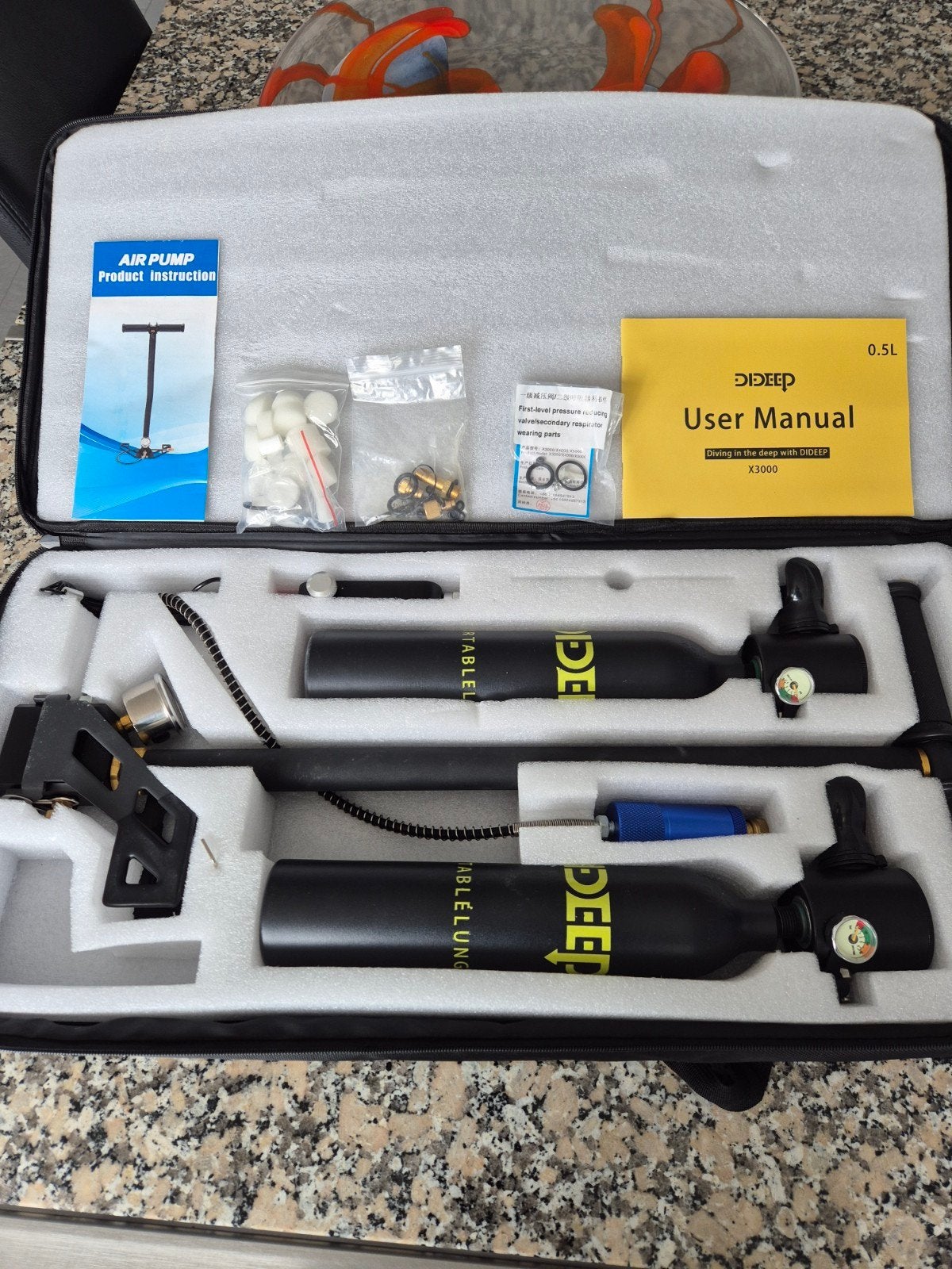 DIDEEP X3000 mini-duikset, Ophalen of Verzenden, Zo goed als nieuw, Snorkelmasker