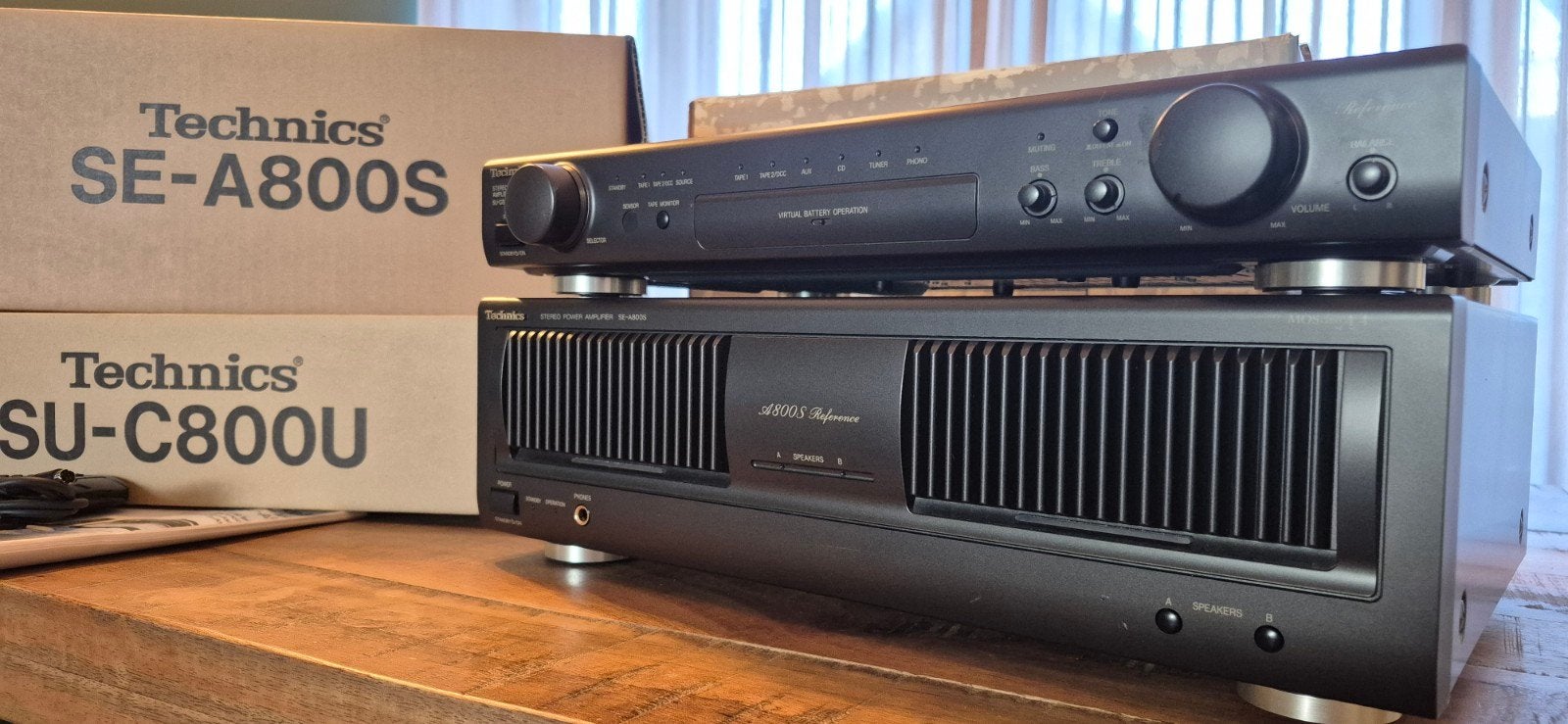 Technics SU-A800D set SU-C800U SE-A800S Reference ClassAA, Ophalen of Verzenden, Zo goed als nieuw, Overige merken, Losse componenten
