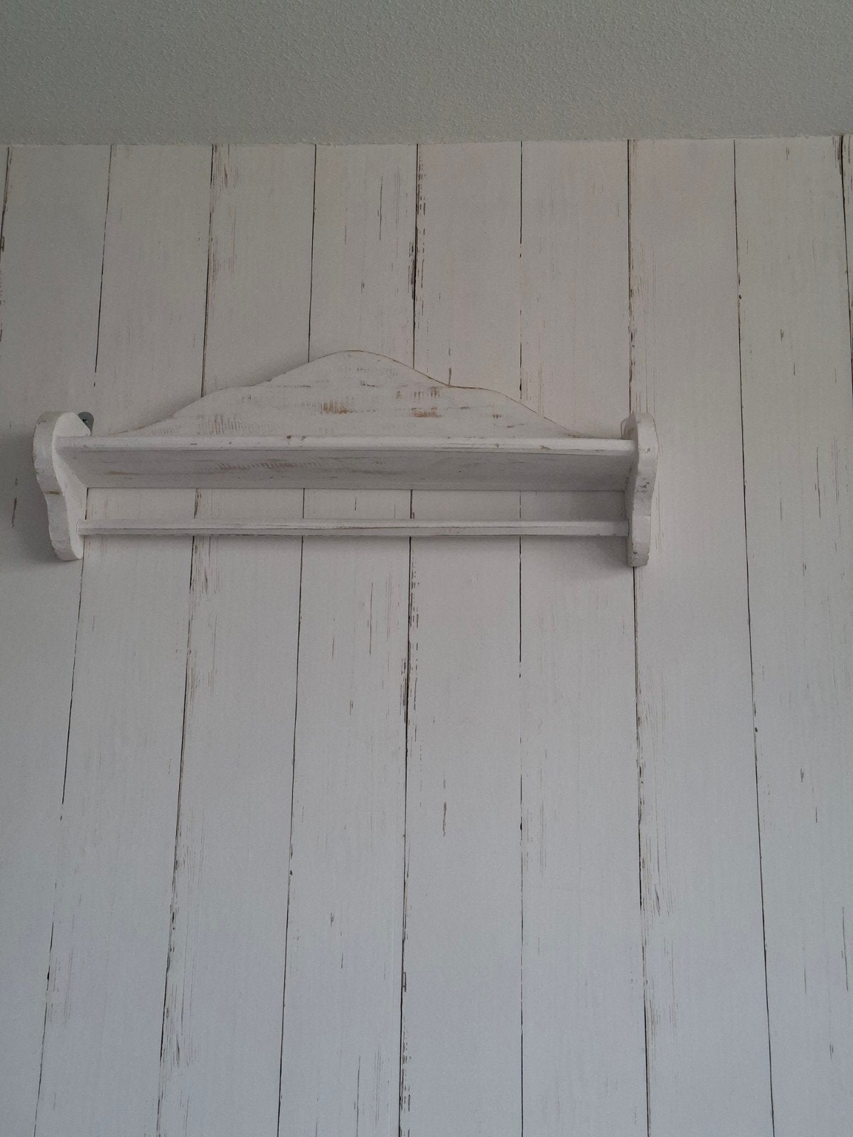 Houten brocante wandplank - 70 cm breed, Huis en Inrichting, Woonaccessoires | Wandplanken en Boekenplanken, Ophalen, Gebruikt
