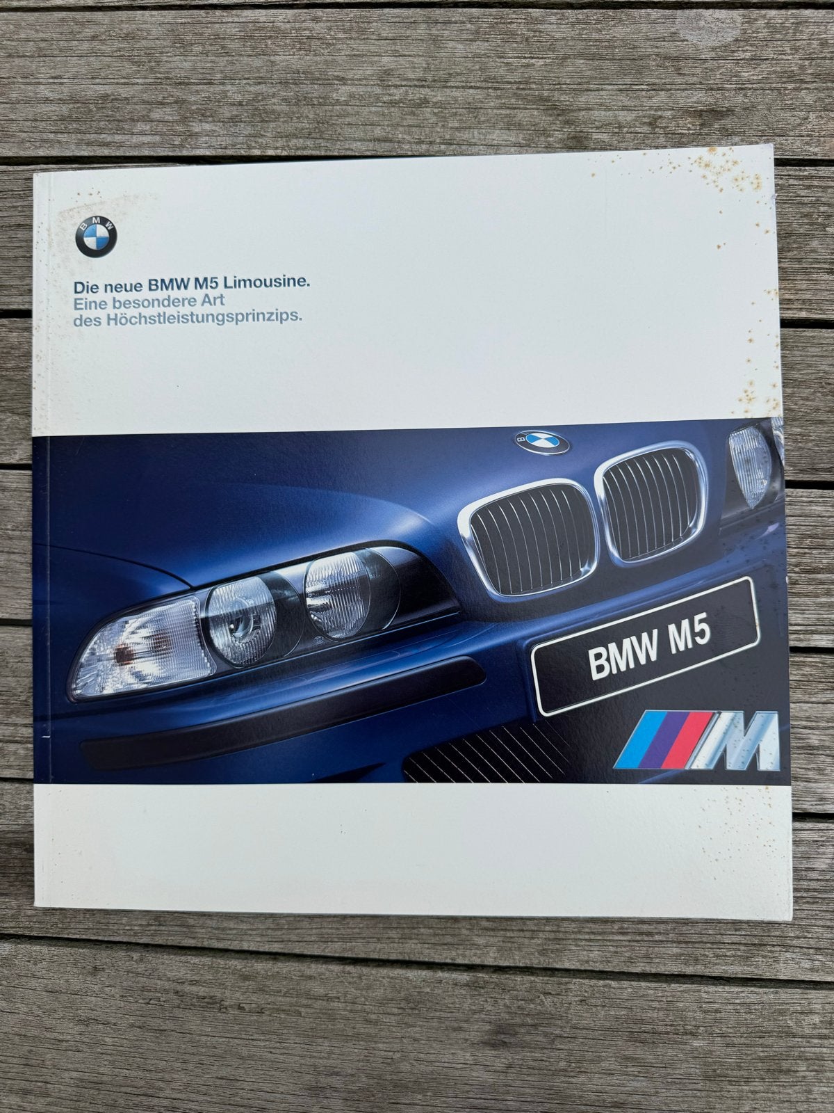 BMW M5 (E39) Brochure Groot Formaat 1998 Duits, Ophalen of Verzenden, Gelezen, BMW