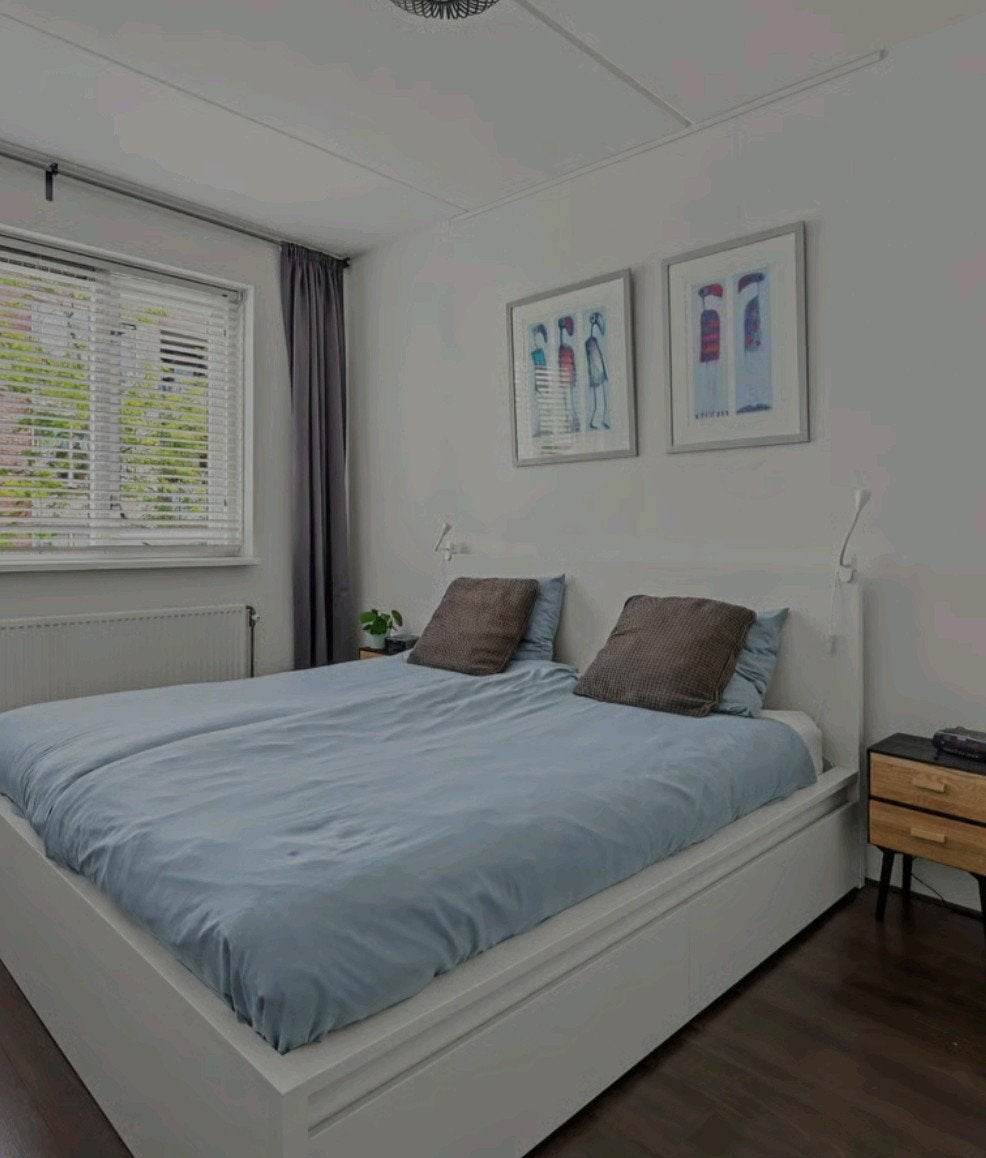 ikea malm bed, Ophalen, Gebruikt, Tweepersoons
