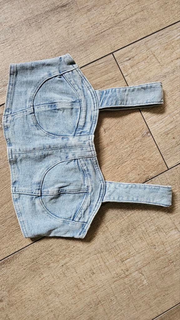 Denim top. Maat 40 van clockhouse, Maat 38/40 (M), Blauw, Ophalen of Verzenden, Zo goed als nieuw