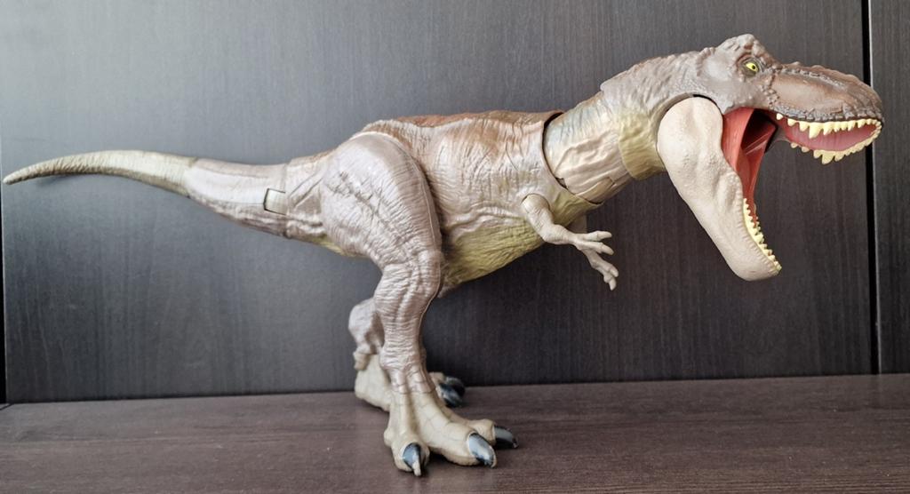 Jurassic World Bite & Fight Dino Tyrannosaurus Rex, Ophalen of Verzenden, Gebruikt