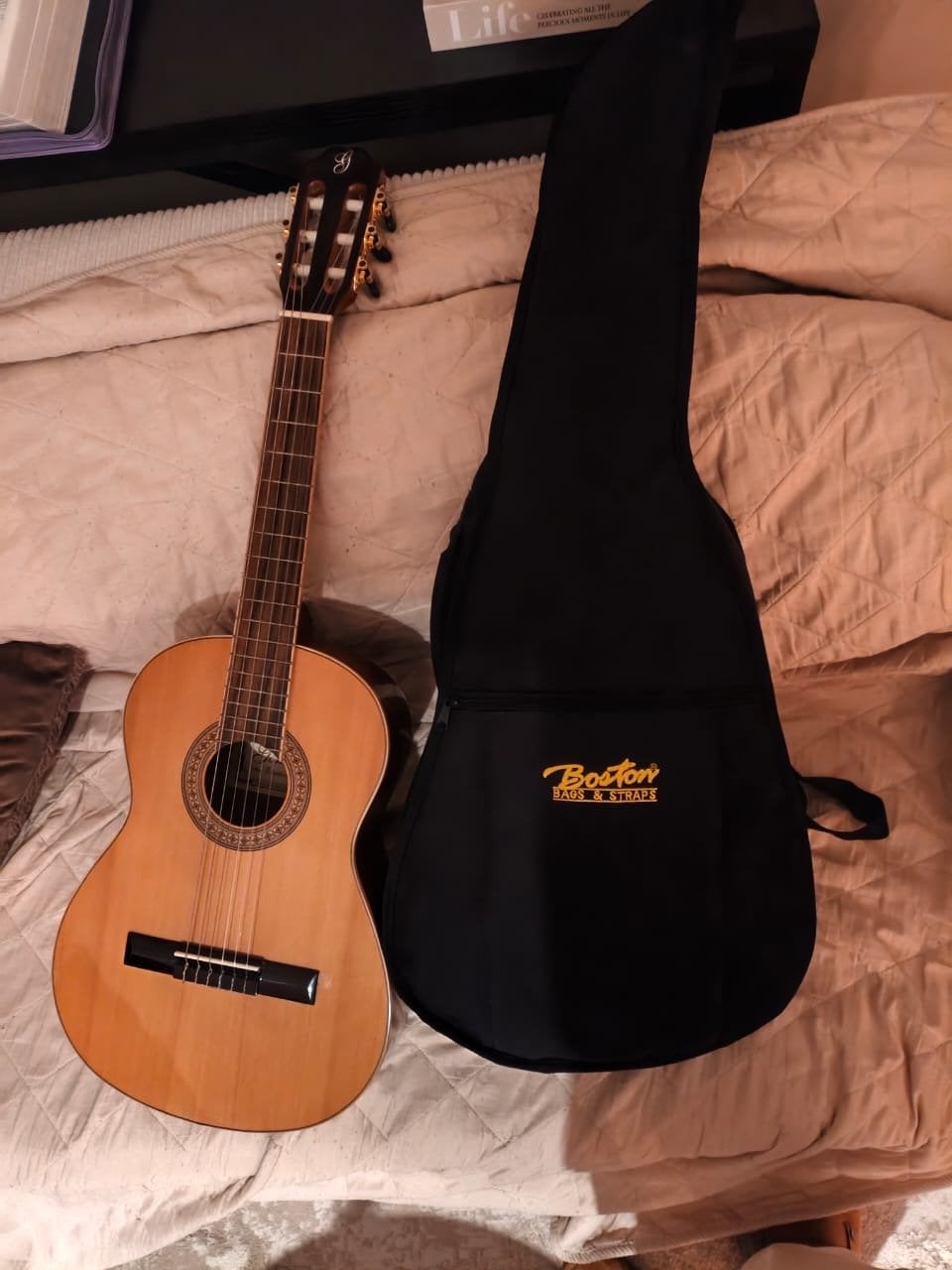 Gomez Mod. Estudiante 3/4 Klassieke Gitaar met Hoes, Ophalen of Verzenden, Zo goed als nieuw, Klassieke of Spaanse gitaar, Met koffer
