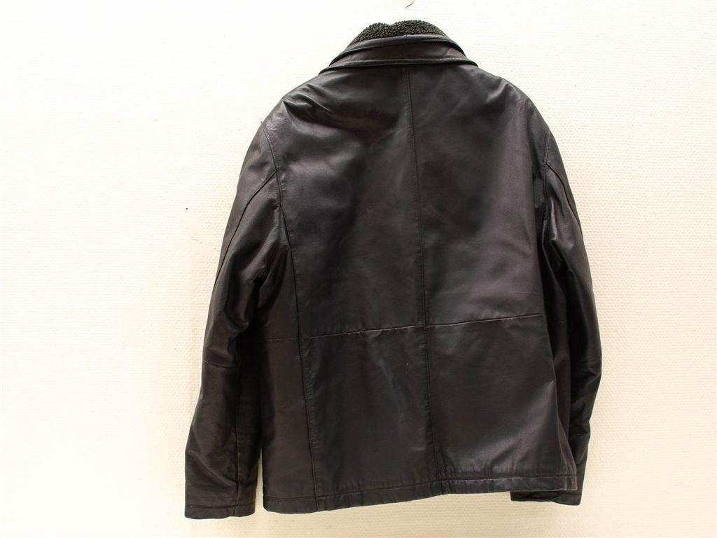 leren jas 30819, Ophalen of Verzenden, Gedragen, Maat 46/48 (XL) of groter, Zwart