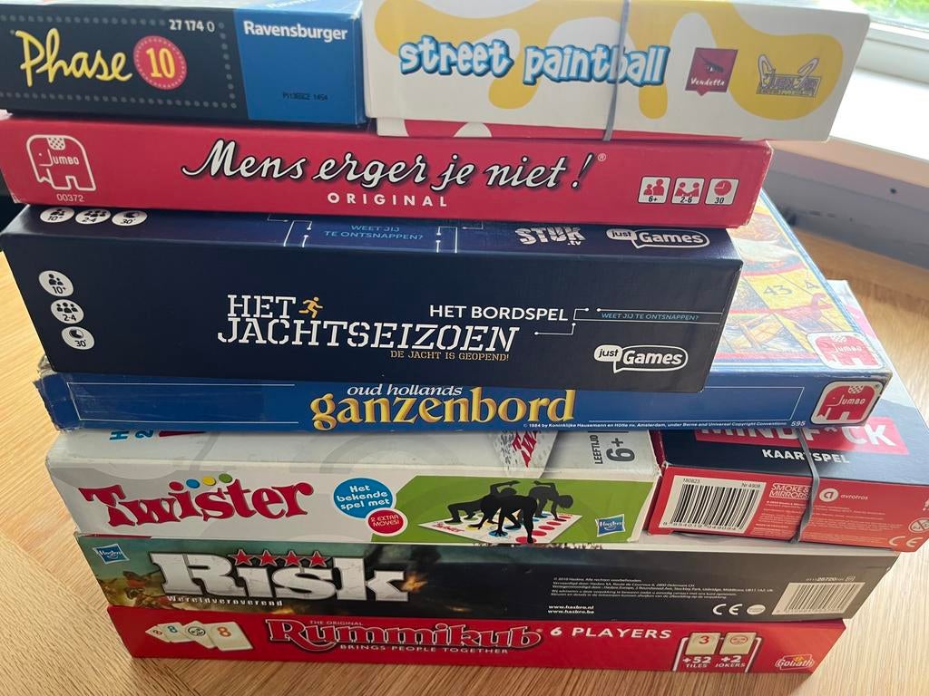 Grote stapel bordspellen, Hobby en Vrije tijd, Gezelschapsspellen | Bordspellen, Ophalen of Verzenden, Zo goed als nieuw