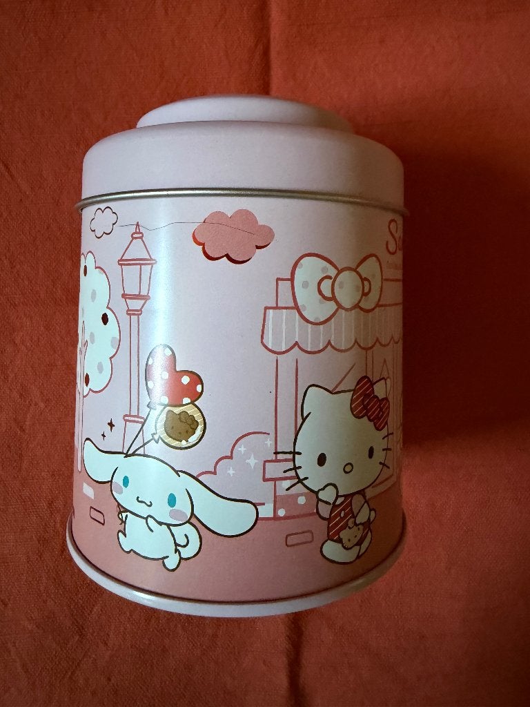 Hello Kitty Kuromi Sanrio blikje, Voorraadpot, Ophalen of Verzenden, Zo goed als nieuw