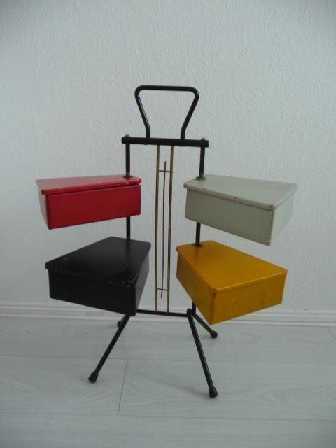 Design Metalux NAAIDOOS Joost Teders - 50-Jaren Vintage, Verzamelen, Ophalen, Huis en Inrichting