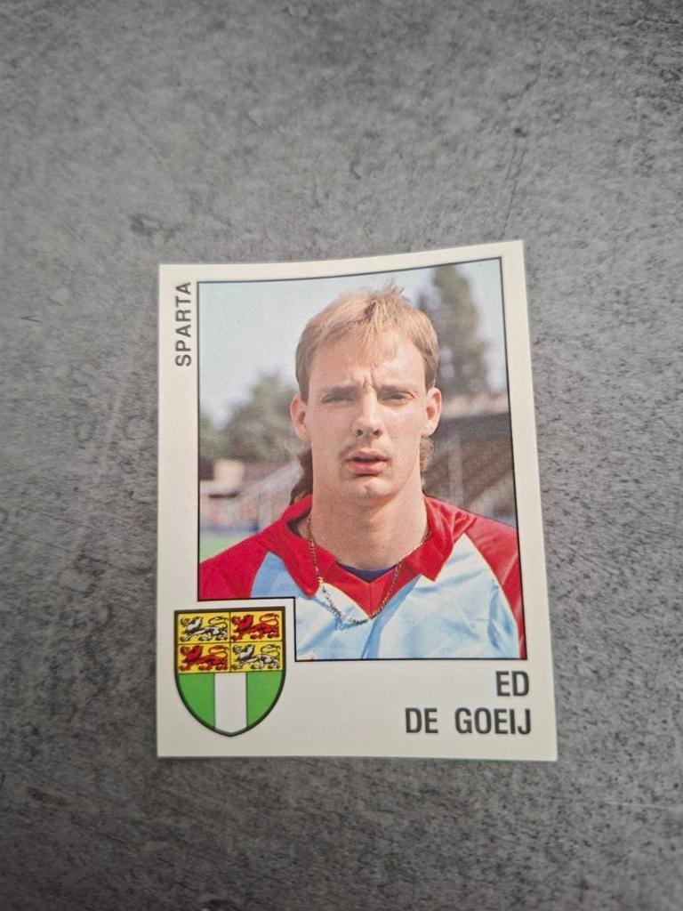 Panini sticker Voetbal 89. Keeper Ed de Goeij Sparta., Verzenden, Zo goed als nieuw, Sticker