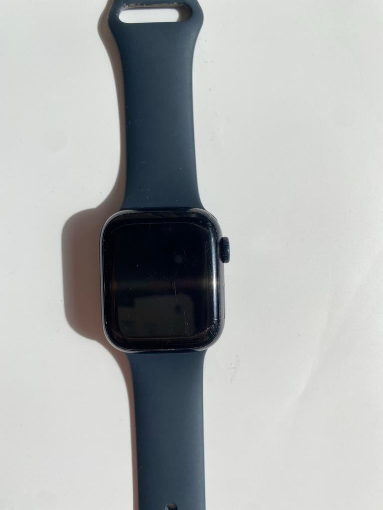 Apple Watch Series 7 41mm Aluminium Keramische Kast, Zwart, IOS, Ophalen of Verzenden, Waterdicht