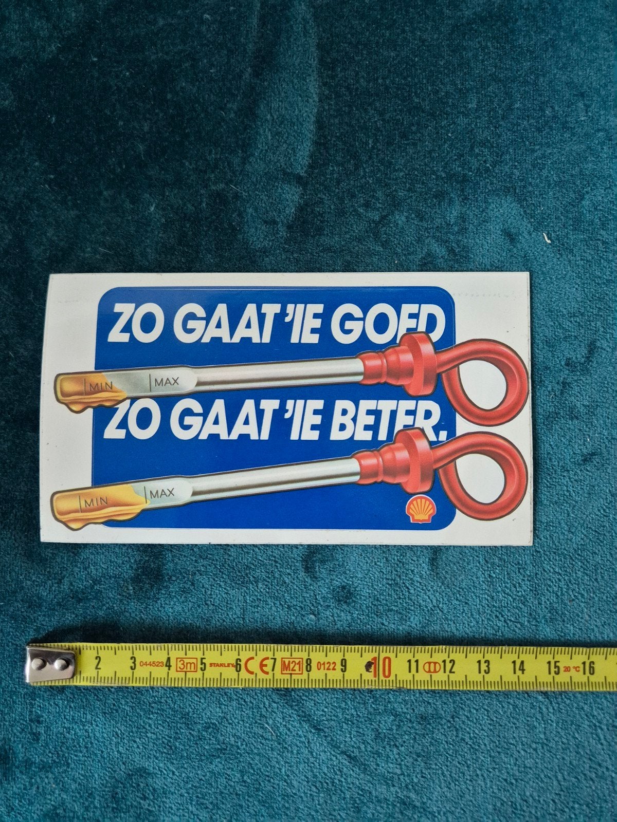 Sticker Shell Zo gaat 'ie goed zo gaat 'ie beter, Verzamelen, Stickers, Ophalen of Verzenden, Zo goed als nieuw