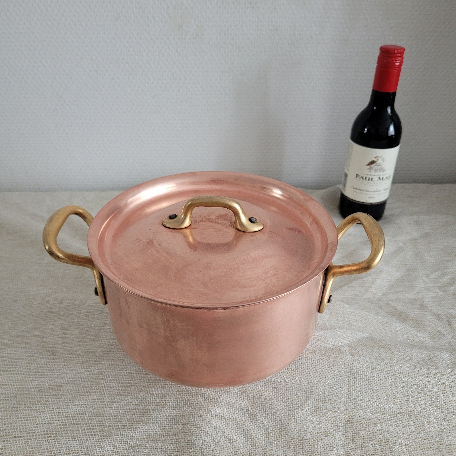Copper Cook Dikwandige koperen horeca pan sauspan hapjespan, Ophalen of Verzenden, Gebruikt, Koper, Braadpan